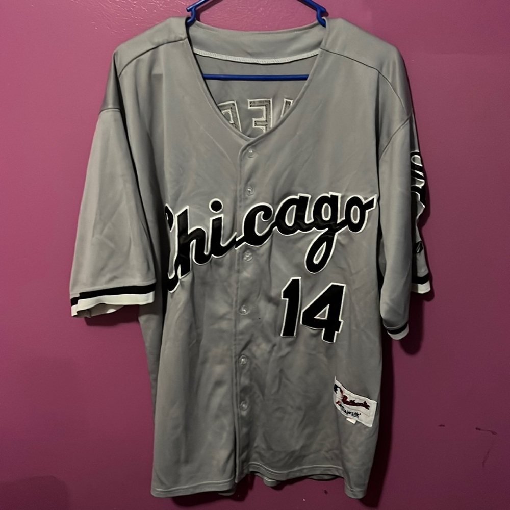 Paul Konerko Chicago White Sox Grey Mens Jersey Vintage Size 52